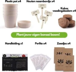 Bonsai Starters Kit - Bonsai Boompje - 5 Delige Set - 4 Soorten Zaden - Incl. E-book & Schaartje -Tuinverzorgings Winkel 1200x1135 9