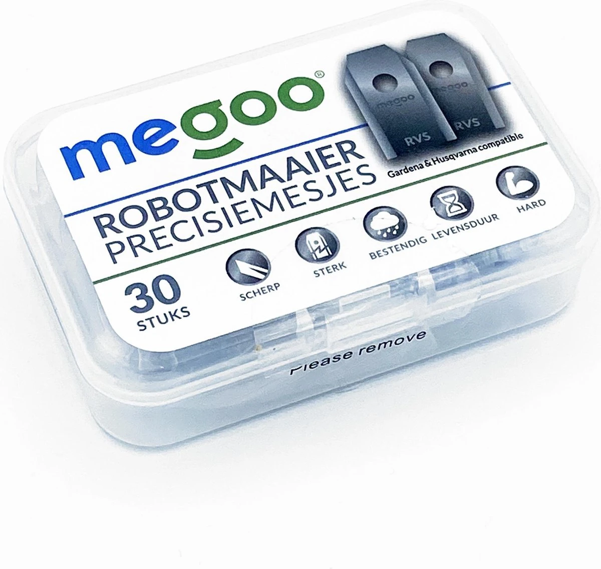 Mesjes voor Husqvarna automower - reservemessen voor Gardena robotmaaier - 30st - RVS - plastic box - Megoo® Mesjes Voor Husqvarna Automower - Reservemessen Voor Gardena Robotmaaier - 30st - RVS - Plastic Box - Megoo® -Tuinverzorgings Winkel 1200x1136 3