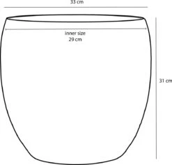 Mica Decorations Lester Bloempot - H31 X Ø33 Cm - Terracotta - Groen -Tuinverzorgings Winkel 1200x1149 5