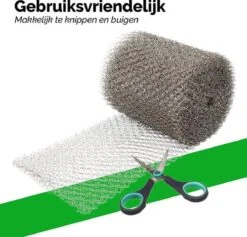 VerminBuster Muizengaas - 1m X 15cm - Rattengaas - RVS Weringsgaas - Stootvoegrooster Gaas -Tuinverzorgings Winkel 1200x1152 4