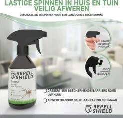 RepellShield Spinnen Bestrijden - Ongediertewering | Diervriendelijk Spinnen Verjagen Met Geur, Anti-Spinnen Spray - 250ml 7 RepellShield Spinnen Bestrijden - Ongediertewering | Diervriendelijk Spinnen Verjagen Met Geur, Anti-Spinnen Spray - 250ml -Tuinverzorgings Winkel 1200x1152 6