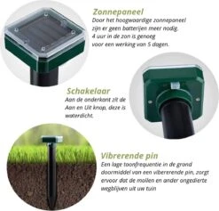 Slimshop Mollenverjager Muizenverjager Kattenverjager Ultrasone Verjagers - Mollen - Mollenbestrijding - Zonne Energie - 2 Stuks -Tuinverzorgings Winkel 1200x1152 8