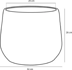 Mica Decorations Clemente Bloempot - H25,5 X Ø32 Cm - Terracotta - Goud -Tuinverzorgings Winkel 1200x1155 4