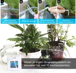 Automatisch Bewateringssysteem Voor Kamerplanten Met Pomp – Waterdruppelaar – Watergeefsysteem– Planten Watergever -Tuinverzorgings Winkel 1200x1163 4