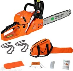 TIMBERPRO - Kettingzaag – Benzine - 62 Cc - Zwaardlengte 50 Cm - Transportzak - 2e Ketting -Tuinverzorgings Winkel 1200x1164 1