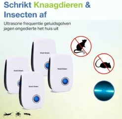 4 Pack Ultrasone Muizenverjager - Ongedierte Muizen Verjager Voor Binnen - Verjagers - Pest Reject - Repeller - Bestrijder -Tuinverzorgings Winkel 1200x1173 3