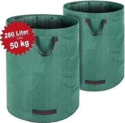 Gardebruk Tuinafvalzak - 2 Stuks 280L – 77x67cm/Opvouwbaar - Groen -Tuinverzorgings Winkel 1200x1175