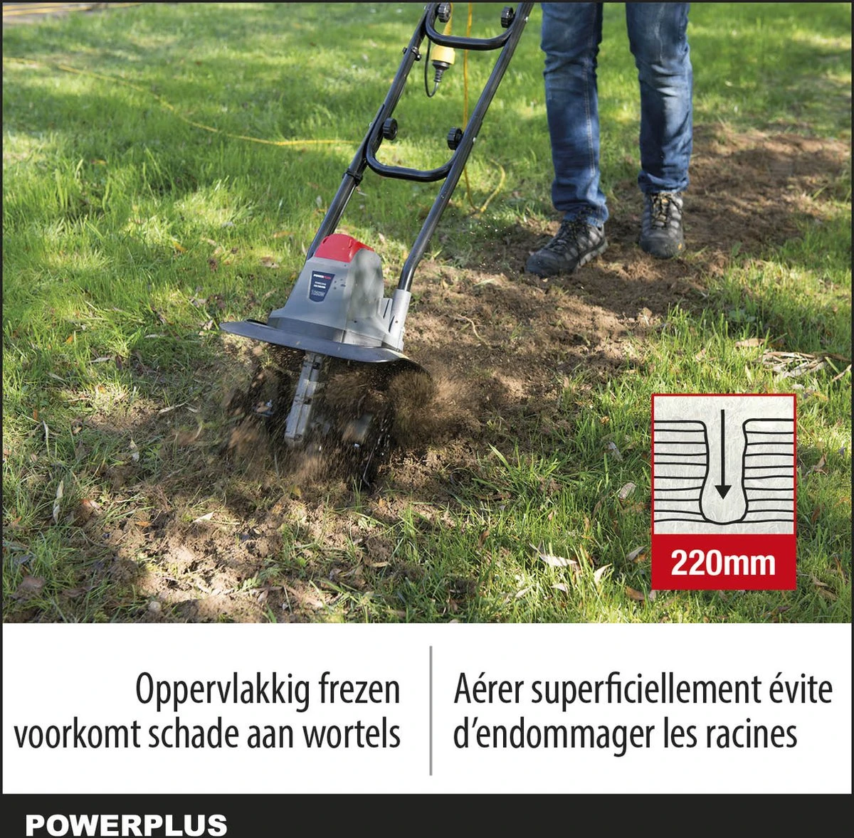 Powerplus POWEG7010 Tuinfrees - 1050W - Werkbreedte 320mm - Werkdiepte max. 220mm - Incl. 4 messen Powerplus POWEG7010 Tuinfrees - 1050W - Werkbreedte 320mm - Werkdiepte Max. 220mm - Incl. 4 Messen -Tuinverzorgings Winkel 1200x1178 4