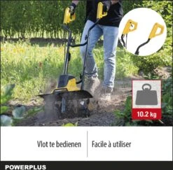 Powerplus POWXG72010 Tuinfrees - 1500W - Werkbreedte 450mm - Werkdiepte Max. 220mm - Incl. 6 Messen En Wielen -Tuinverzorgings Winkel 1200x1179 10
