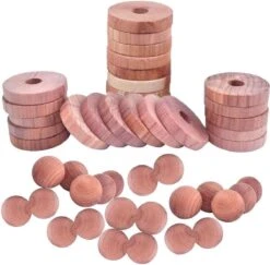 Tiny Panda – 40x Cederhout Tegen Motten – Natuurlijke Mottenballen – Mottenval – Motten Bestrijden - 20 Ringen 20 Ballen -Tuinverzorgings Winkel 1200x1179 14