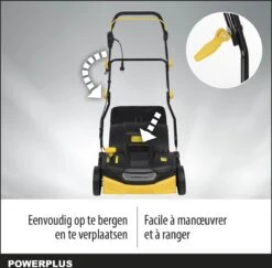 Powerplus POWXG7516 Elektrische Verticuteermachine - Mos Verwijderaar - 1800W - 360mm Maaibreedte- 45L Opvangbak - Incl. Gazonbeluchter/grasbeluchter -Tuinverzorgings Winkel 1200x1179 6