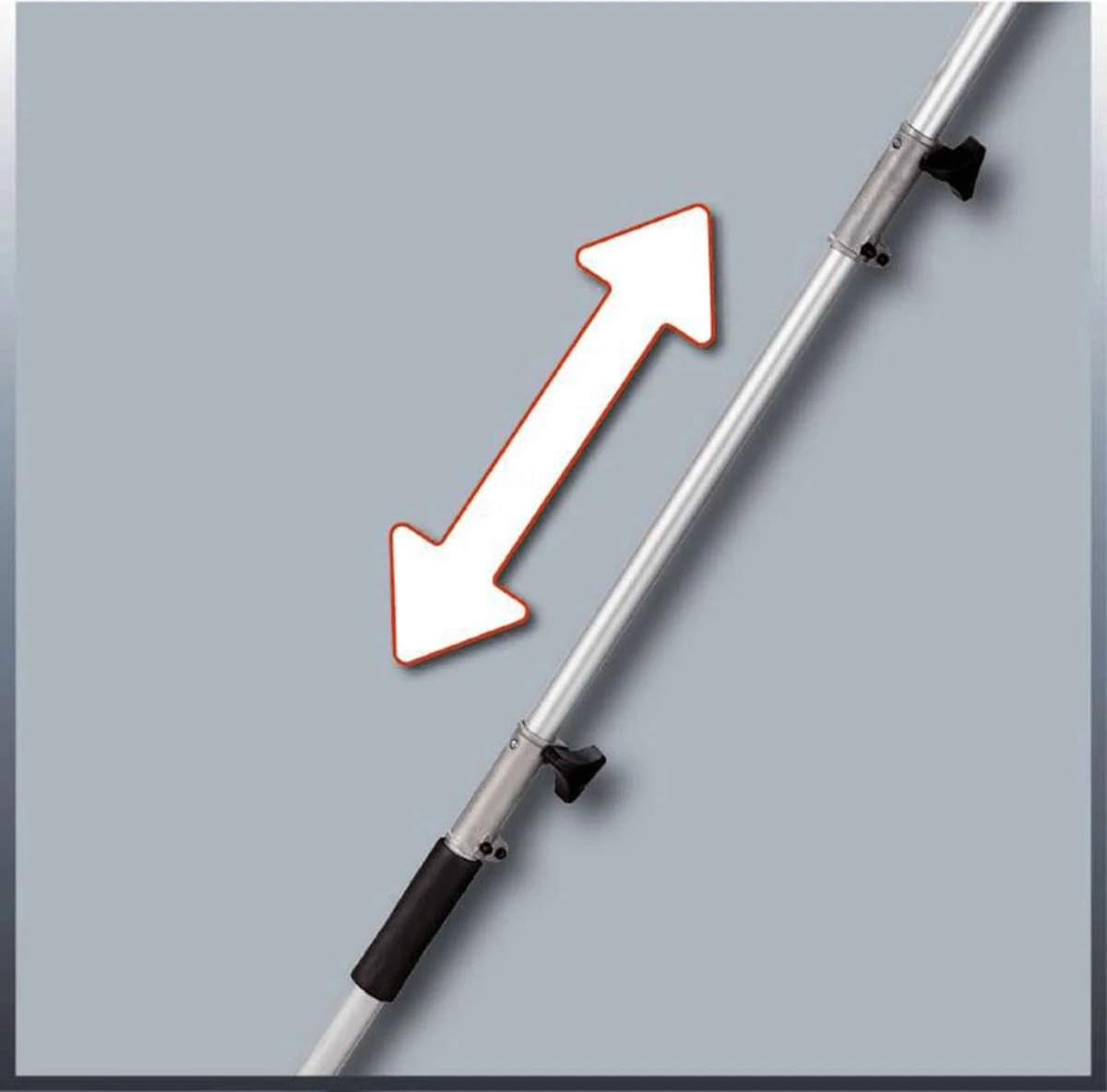 Einhell Telescoop Heggenschaar GC-HH 9048 (900 W - snijkop kantelbaar - metalen tandwielaandrijving - telescopische geleidesteel 50 cm verlengbaar - extra verstelbare handgreep - inclusief draagriem) Einhell Telescoop Heggenschaar GC-HH 9048 (900 W - Snijkop Kantelbaar - Metalen Tandwielaandrijving - Telescopische Geleidesteel 50 Cm Verlengbaar - Extra Verstelbare Handgreep - Inclusief Draagriem) -Tuinverzorgings Winkel 1200x1184 6