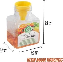 Super Ninja - Fruit Fly Ninja® - Fruitvliegjes Vanger - 100% Natuurlijk En Milieu Verantwoordelijk - Single Pack -Tuinverzorgings Winkel 1200x1186 18