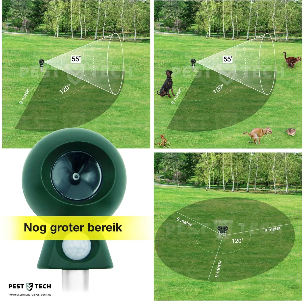 Pest Tech - PT-200 - Kattenverjager - Ultrasone Kattenverjager - Kattenschrik - Zonneenergie - Marterverjager -Zonder Solar Paneel - *Zonder batterijen inclusief Pest Tech - PT-200 - Kattenverjager - Ultrasone Kattenverjager - Kattenschrik - Zonneenergie - Marterverjager -Zonder Solar Paneel - *Zonder Batterijen Inclusief -Tuinverzorgings Winkel 1200x1192 3
