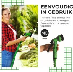 Uitrekbare Tuinslang Tot 15 Meter Van MD-goods ® - Tuinsproeier - Tuin Besproeien - Waterslang - Sproeikop - Groen - Flexibel Elastisch 7 Uitrekbare Tuinslang Tot 15 Meter Van MD-goods ® - Tuinsproeier - Tuin Besproeien - Waterslang - Sproeikop - Groen - Flexibel Elastisch -Tuinverzorgings Winkel 1200x1196 15