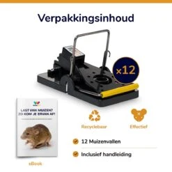 Wonact Muizenval - Muizenklem - 12 Stuks - Extra Sterk - 100% Pakkans – Voor Binnen En Buiten - Inclusief E-boek -Tuinverzorgings Winkel 1200x1199 19