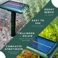 Gardies 2 Stuks Ultrasone Mollenverjager - Oplaadbare Batterijen & Zonne-Energie - Waterdichte Mollenbestrijding - 100% Diervriendelijk 3 Gardies 2 Stuks Ultrasone Mollenverjager - Oplaadbare Batterijen & Zonne-Energie - Waterdichte Mollenbestrijding - 100% Diervriendelijk -Tuinverzorgings Winkel 1200x1200 1004