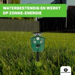 Vulpes Verjager® Ultrasone Kattenverjager Op Zonneenergie - Kattenschrik - Marterverjager - Waterdicht, 360° Bescherming & 20m Bereik - Afweermiddel Voor Vogels, Katten, Muizen Etc. -Tuinverzorgings Winkel 1200x1200 1013