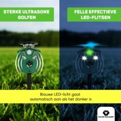 Vulpes Verjager® Ultrasone Kattenverjager Op Zonneenergie - Kattenschrik - Marterverjager - Waterdicht, 360° Bescherming & 20m Bereik - Afweermiddel Voor Vogels, Katten, Muizen Etc. -Tuinverzorgings Winkel 1200x1200 1019