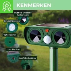 Sparckz Verjager® Ultrasone Kattenverjager Op Zonneenergie - Kattenschrik - Marterverjager - Afweermiddel Voor Vogels, Katten, Muizen, Ongedierte Etc. - Waterdicht - Rond -Tuinverzorgings Winkel 1200x1200 1064