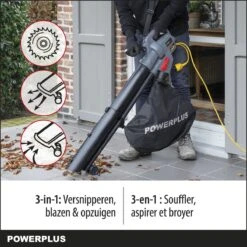 Powerplus POWEG9013 Elektrische Bladblazer - Bladzuiger En -versnipperaar - 3300W - Blazen - Zuigen - Versnipperen - Incl. 40L Opvangzak -Tuinverzorgings Winkel 1200x1200 112