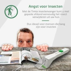 Timto Insectenvanger – Spinnenvanger – Spider Catcher - Vliegenvanger – Snapy - Insectenkijker - Insectendoos - Insectenpotje Voor Kinderen - Vlieg – Wants - Wespen - Leerzaam – Ontdek De Natuur – Diervriendelijk – Milieu - Binnen – Bang Voor Spinnen -Tuinverzorgings Winkel 1200x1200 1167