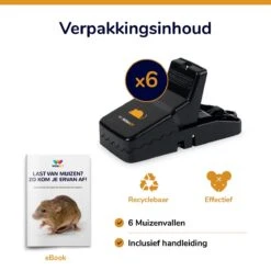 Wonact Muizenval - Muizenklem - Muizenverjager - 6 Stuks – Kunststof - 100% Pakkans - Voor Binnen En Buiten -Tuinverzorgings Winkel 1200x1200 1254