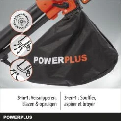 Powerplus Dual Power POWDPG75270 Bladblazer - Bladzuiger En -versnipperaar - Brushless - Blazen - Zuigen - Versnipperen - Excl. Accu En Lader - Incl. Opvangzak 45L -Tuinverzorgings Winkel 1200x1200 132