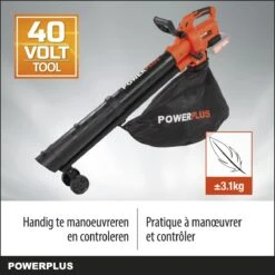 Powerplus Dual Power POWDPG75270 Bladblazer - Bladzuiger En -versnipperaar - Brushless - Blazen - Zuigen - Versnipperen - Excl. Accu En Lader - Incl. Opvangzak 45L -Tuinverzorgings Winkel 1200x1200 133
