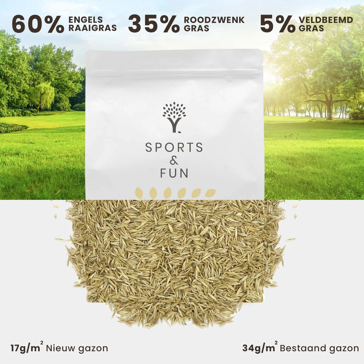 Speel en Sport Graszaad voor 50m² Gras | Bestendig tegen Intensief Gebruik | Gazon voor Sporten & Spelen Speel En Sport Graszaad Voor 50m² Gras | Bestendig Tegen Intensief Gebruik | Gazon Voor Sporten & Spelen -Tuinverzorgings Winkel 1200x1200 1497