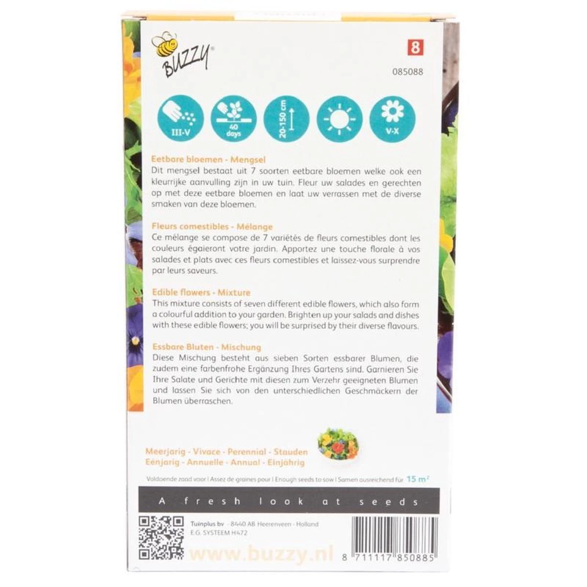 Buzzy® Friendly Flowers - zadenmengsel - Eetbare bloemen 15m² Buzzy® Friendly Flowers - Zadenmengsel - Eetbare Bloemen 15m² -Tuinverzorgings Winkel 1200x1200 1561