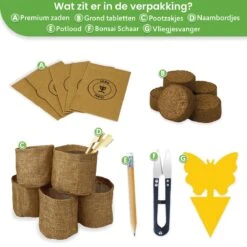 Qubis Bonsai Starters Kit - 23 Delige Kweekset - 5 Soorten Premium Zaden - DIY Pakket - Binnen Bonsai Boompje Kweken - Incl. Rouwvliegjes Vanger 4 Qubis Bonsai Starters Kit - 23 Delige Kweekset - 5 Soorten Premium Zaden - DIY Pakket - Binnen Bonsai Boompje Kweken - Incl. Rouwvliegjes Vanger -Tuinverzorgings Winkel 1200x1200 1622