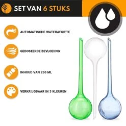 Waterdruppelaar Set Van 6 Stuks Voor Planten – 27 CM – Automatisch Watergeefsysteem Voor Kamerplanten – Planten Watergever Met Druppelsysteem – Waterbol -Tuinverzorgings Winkel 1200x1200 1988