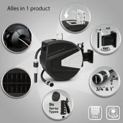 Sens Design Slanghaspel - Tuinslang Haspel - Automatisch - Zwart - 20m -Tuinverzorgings Winkel 1200x1200 2029