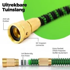 MD-Goods ® Super Sterk Uitrekbare Tuinslang Tot 30 Meter + GRATIS Tas En Koppelstuk - Tuinsproeier - Tuin Besproeien - Waterslang - Sproeikop - Groen - Flexibel Elastisch -Tuinverzorgings Winkel 1200x1200 2187