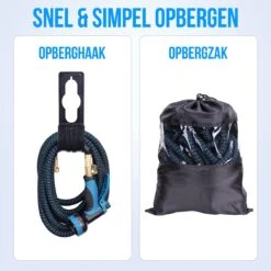 Strex Flexibele Tuinslang 15M Met Sproeikop - Uitrekbaar - Incl. Koppelingen, Ophanghaak & Opbergzak -Tuinverzorgings Winkel 1200x1200 2191