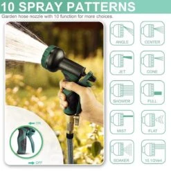 IBright Extra Sterke Uitrekbare Tuinslang - Flexibel - 15 Meter - Inclusief Opbergtas ,Sproeier ,Koppelstuk En Ophanghaak - Groen -Tuinverzorgings Winkel 1200x1200 2193