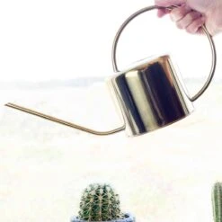 Kikkerland Vintage Gieter - Plantengieter Voor Binnen - Goud - 1,2L - Retro - Metaal -Tuinverzorgings Winkel 1200x1200 2237