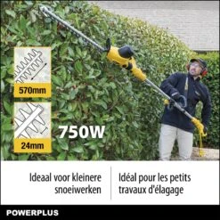Powerplus POWXG2043 Elektrische Heggenschaar - 750W - Snoeien En Knippen - Zwaardlengte 570mm - Mesafstand 24mm - Telescopisch - Draaibaar Handvat - Haagschaar Voor Tuinonderhoud -Tuinverzorgings Winkel 1200x1200 227