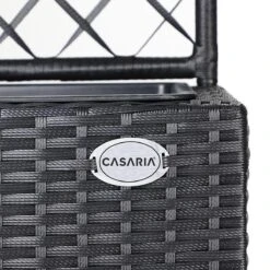 Casaria Polyrattan Plantenbak - Met Klimoprek - 3 Bakken Zwart -Tuinverzorgings Winkel 1200x1200 2307