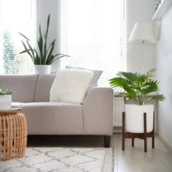 LifeGoods Planten Standaard - Uitschuifbare Bloempothouder - 20 Tot 30 Cm - Donker Bamboe -Tuinverzorgings Winkel 1200x1200 2316