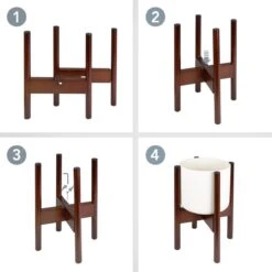 LifeGoods Planten Standaard - Uitschuifbare Bloempothouder - 20 Tot 30 Cm - Donker Bamboe -Tuinverzorgings Winkel 1200x1200 2320