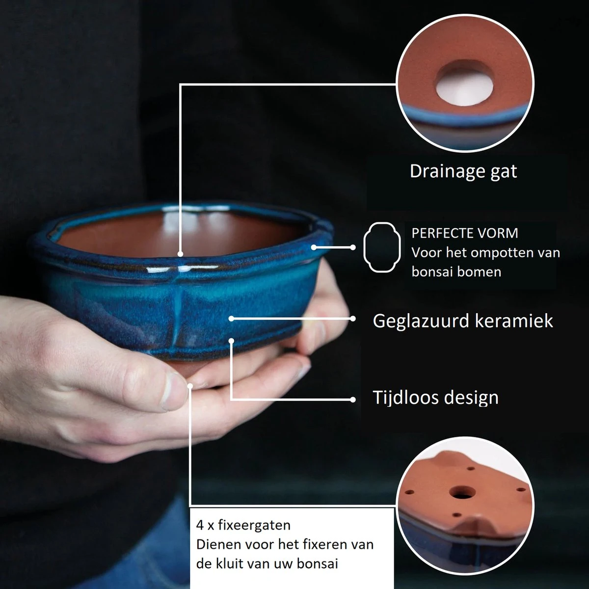 Happy Seed Keramieken bonsai pot (schaal) - Marine blauw - geglazuurd Happy Seed Keramieken Bonsai Pot (schaal) - Marine Blauw - Geglazuurd -Tuinverzorgings Winkel 1200x1200 2327