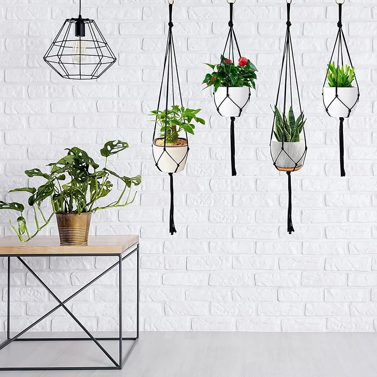9 Stuks Zwart Macrame Plantenhangers - Boho Handgeweven Katoen Hangpot voor Binnen/Buiten - Hangende Bloempot met Kralen - Macramé Touw/Koord Hangplant Houder - Bohemian Wandhanger Decoratie - Plant Hanger - Verticale Tuin Bloempothouder Planthanger 9 Stuks Zwart Macrame Plantenhangers - Boho Handgeweven Katoen Hangpot Voor Binnen/Buiten - Hangende Bloempot Met Kralen - Macramé Touw/Koord Hangplant Houder - Bohemian Wandhanger Decoratie - Plant Hanger - Verticale Tuin Bloempothouder Planthanger -Tuinverzorgings Winkel 1200x1200 2412
