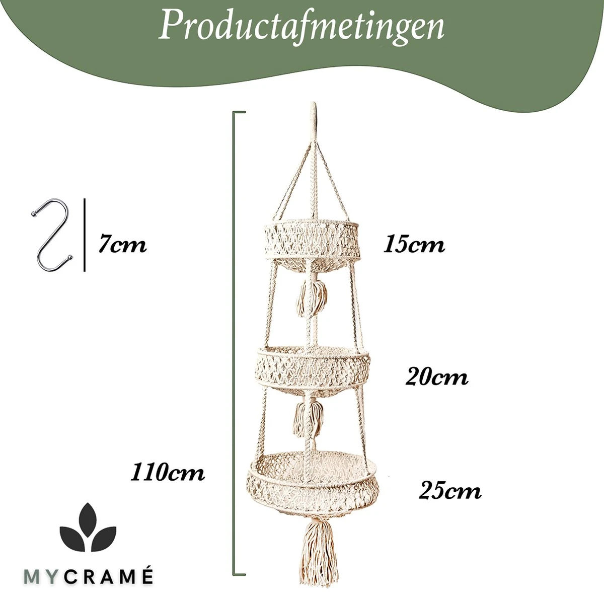 Macramé 3-Laags Hangende Fruitmand - Bohemian Mand Plantenhanger - Handgemaakt Katoen Touw Fruitschaal Hangmand - Boho Ophangbaar Etagere - Decoratieve Fruit Schaal/Basket - Opbergmand organizer - Keuken/Balkon Decoratie - Hangpot voor Binnen/Buiten Macramé 3-Laags Hangende Fruitmand - Bohemian Mand Plantenhanger - Handgemaakt Katoen Touw Fruitschaal Hangmand - Boho Ophangbaar Etagere - Decoratieve Fruit Schaal/Basket - Opbergmand Organizer - Keuken/Balkon Decoratie - Hangpot Voor Binnen/Buiten -Tuinverzorgings Winkel 1200x1200 2418