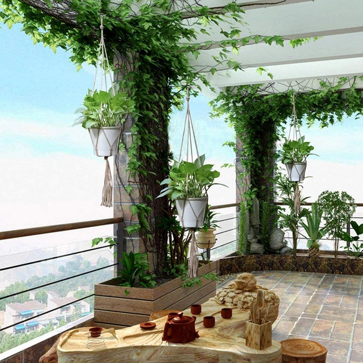 9 Stuks Jute Macrame Plantenhangers - Boho Handgeweven Katoen Hangpot voor Binnen/Buiten - Hangende Bloempot met Kralen - Macramé Touw/Koord Hangplant Houder - Bohemian Wandhanger Decoratie - Plant Hanger - Verticale Tuin Bloempothouder Planthanger 9 Stuks Jute Macrame Plantenhangers - Boho Handgeweven Katoen Hangpot Voor Binnen/Buiten - Hangende Bloempot Met Kralen - Macramé Touw/Koord Hangplant Houder - Bohemian Wandhanger Decoratie - Plant Hanger - Verticale Tuin Bloempothouder Planthanger -Tuinverzorgings Winkel 1200x1200 2457