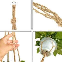 9 Stuks Jute Macrame Plantenhangers - Boho Handgeweven Katoen Hangpot Voor Binnen/Buiten - Hangende Bloempot Met Kralen - Macramé Touw/Koord Hangplant Houder - Bohemian Wandhanger Decoratie - Plant Hanger - Verticale Tuin Bloempothouder Planthanger 7 9 Stuks Jute Macrame Plantenhangers - Boho Handgeweven Katoen Hangpot Voor Binnen/Buiten - Hangende Bloempot Met Kralen - Macramé Touw/Koord Hangplant Houder - Bohemian Wandhanger Decoratie - Plant Hanger - Verticale Tuin Bloempothouder Planthanger -Tuinverzorgings Winkel 1200x1200 2458