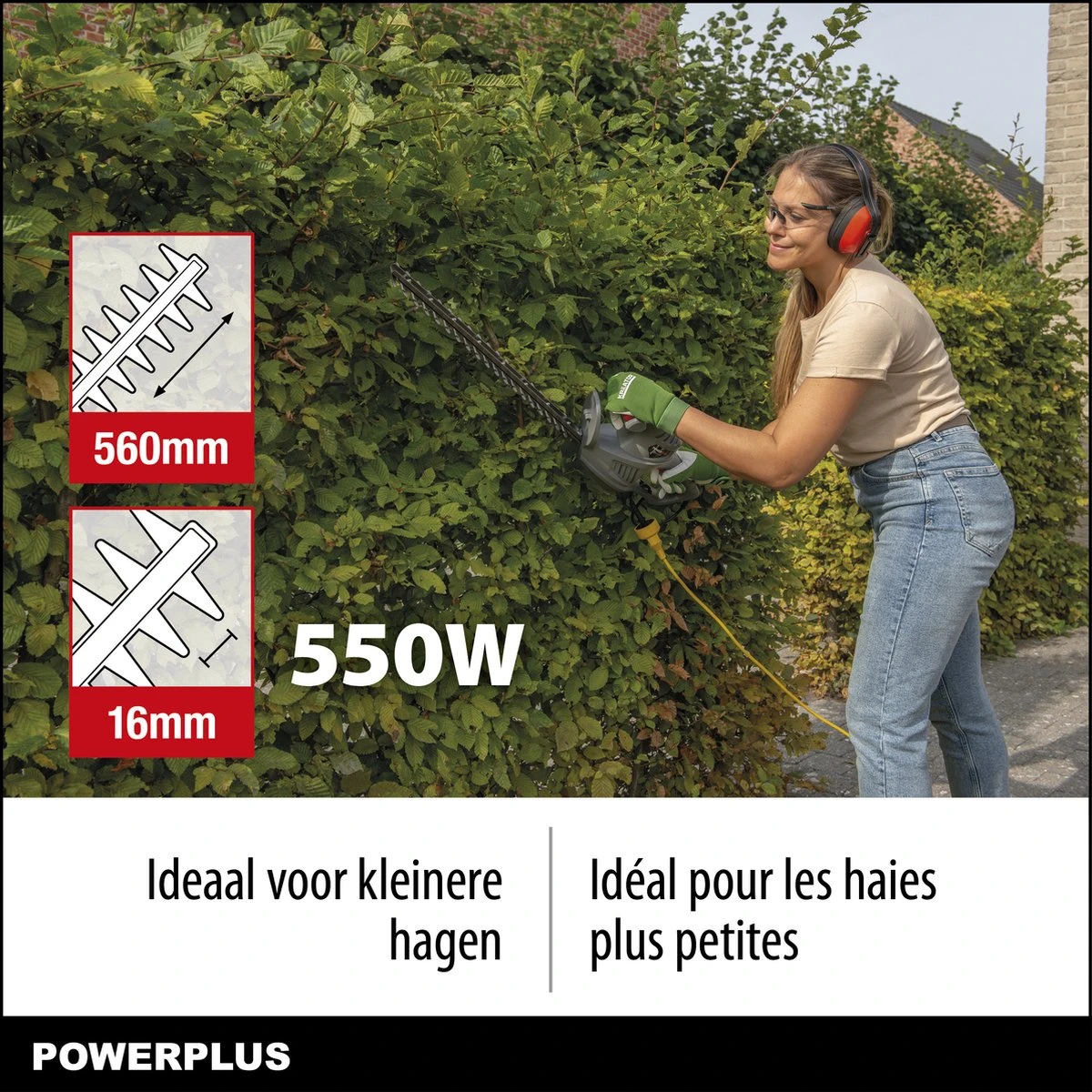 Powerplus POWEG40100 Elektrische heggenschaar - 550W - Snoeien en knippen - Zwaardlengte 560mm - Mesafstand 16mm - Haagschaar voor tuinonderhoud Powerplus POWEG40100 Elektrische Heggenschaar - 550W - Snoeien En Knippen - Zwaardlengte 560mm - Mesafstand 16mm - Haagschaar Voor Tuinonderhoud -Tuinverzorgings Winkel 1200x1200 303