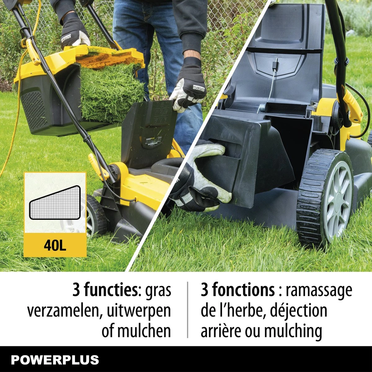 Powerplus POWXG6281 Elektrische grasmaaier - Grasmachine voor middelgrote en grote tuin - 2000W - Maaibreedte 420mm - Verstelbare maaihoogte - Mulching functie - Incl. 40L opvangbak Powerplus POWXG6281 Elektrische Grasmaaier - Grasmachine Voor Middelgrote En Grote Tuin - 2000W - Maaibreedte 420mm - Verstelbare Maaihoogte - Mulching Functie - Incl. 40L Opvangbak -Tuinverzorgings Winkel 1200x1200 319