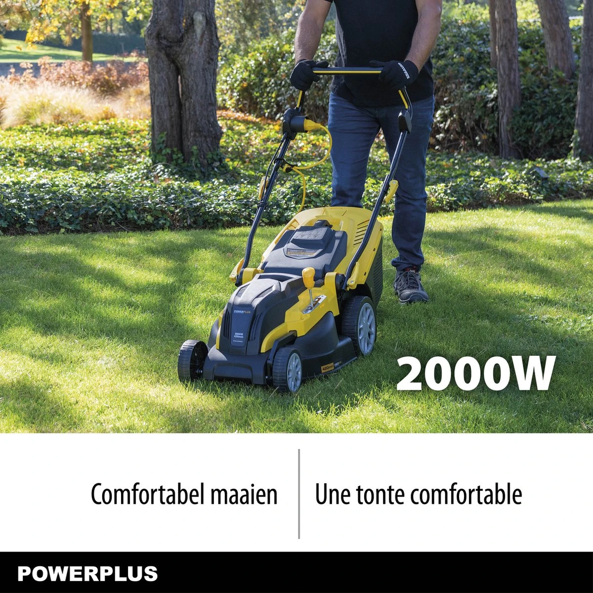 Powerplus POWXG6281 Elektrische grasmaaier - Grasmachine voor middelgrote en grote tuin - 2000W - Maaibreedte 420mm - Verstelbare maaihoogte - Mulching functie - Incl. 40L opvangbak Powerplus POWXG6281 Elektrische Grasmaaier - Grasmachine Voor Middelgrote En Grote Tuin - 2000W - Maaibreedte 420mm - Verstelbare Maaihoogte - Mulching Functie - Incl. 40L Opvangbak -Tuinverzorgings Winkel 1200x1200 322